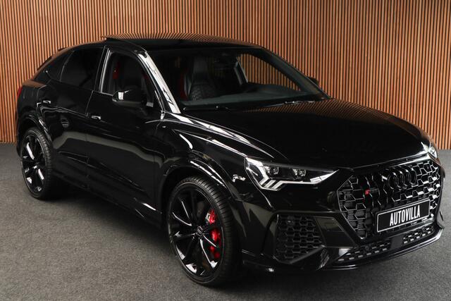 Audi RS Q3 RSQ3 Sportback TFSI 360° Panorama ACC Sonos Memory Leer Navi Sonos Climate voor en achter PDC 21" LM velgen Fabrieksgarantie t/m 2029!