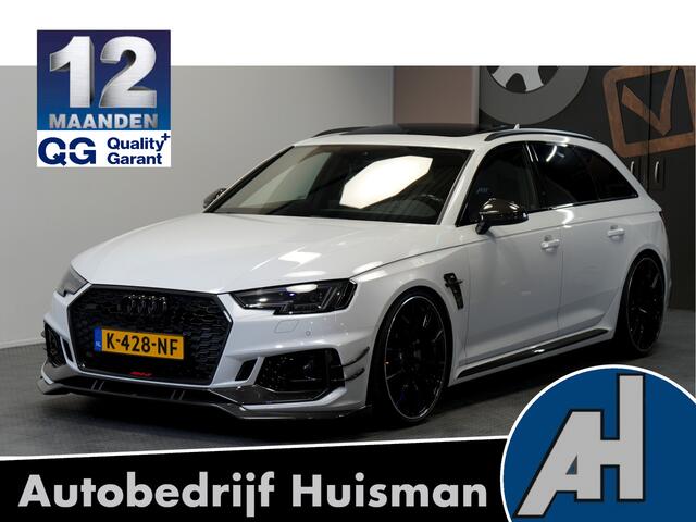 Audi RS4 RS4-R ABT Avant 1/50 390kW/530pk S-Tronic8 Quattro KERAMISCHE REMMEN + BANG&OLUFSEN + BLUE EYE + PANORAMADAK + ADAPT.CRUISE + CARBON IN-&EXTERIEUR + HEAD-UP + ABT/KW ONDERSTEL + SPORTUITLAAT + DIAMOND STITCH + CAMERA + PARKSENSOREN + 21" LM-VELGEN!!