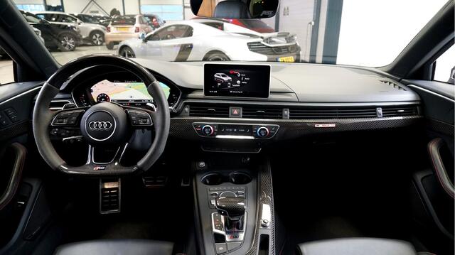 Audi RS4 RS4-R ABT Avant 1/50 390kW/530pk S-Tronic8 Quattro KERAMISCHE REMMEN + BANG&OLUFSEN + BLUE EYE + PANORAMADAK + ADAPT.CRUISE + CARBON IN-&EXTERIEUR + HEAD-UP + ABT/KW ONDERSTEL + SPORTUITLAAT + DIAMOND STITCH + CAMERA + PARKSENSOREN + 21" LM-VELGEN!!