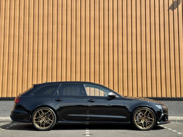 Audi RS6 A6 Avant 4.0 TFSI quattro performance Pro Line Plus | 605 PK! | Keramische Remmen | Panoramadak | Leder | Apple Carplay | Android Auto | Adaptieve Cruise Control | Dodehoek Sensor | Lane Assist | Bose | 360° Graden Camera |