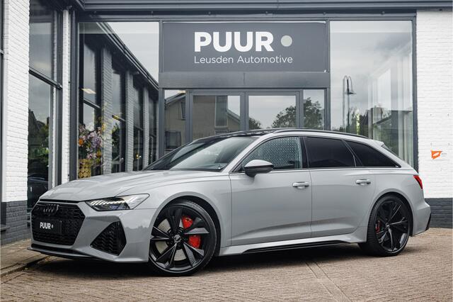 Audi RS6 4.0 TFSI Quattro Nardo Grey Pano - B&O 3D - 360 Camera - Head Up