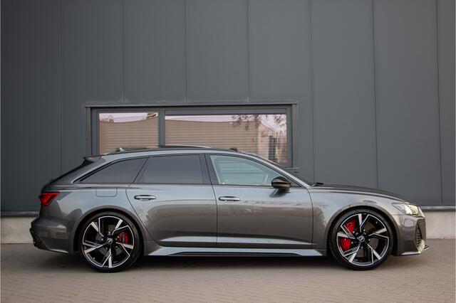 Audi RS6 Avant V8 600PK | Keramische | ACC | 360 Cam | Head up | B&O + | Stoelventilatie | Lane & Side Assist | Dynamic+ 305km/h| Laser | Achterasbesturing | Laser | Memory | Garagedeuropener | Apple & Android Carplay | Sportuitlaat | Ambiance | Carbon | N.P ¤266.