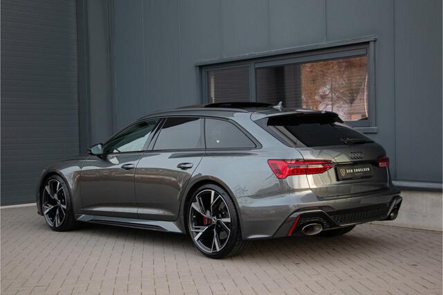 Audi RS6 Avant V8 600PK | Keramische | ACC | 360 Cam | Head up | B&O + | Stoelventilatie | Lane & Side Assist | Dynamic+ 305km/h| Laser | Achterasbesturing | Laser | Memory | Garagedeuropener | Apple & Android Carplay | Sportuitlaat | Ambiance | Carbon | N.P ¤266.