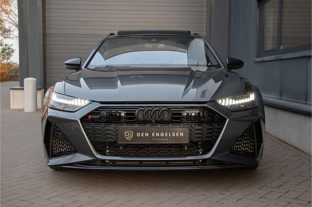 Audi RS6 Avant V8 600PK | Keramische | ACC | 360 Cam | Head up | B&O + | Stoelventilatie | Lane & Side Assist | Dynamic+ 305km/h| Laser | Achterasbesturing | Laser | Memory | Garagedeuropener | Apple & Android Carplay | Sportuitlaat | Ambiance | Carbon | N.P ¤266.
