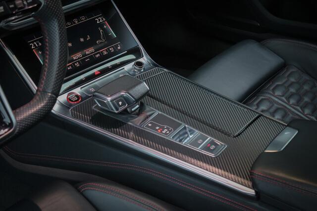 Audi RS6 A6 Avant TFSI quattro KERAMISCH | ADAPTIVE CRUISE | 360 CAMERA | TREKHAAK | SFEERVERLICHTING | CARBON INTERIEUR | HEAD UP | DYNAMIC PLUS | MEMORY SEATS | STOELVERKOELING & VERWARMING |