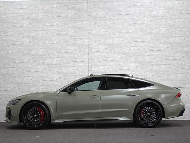 Audi RS7 Sportback A7 V8 Dynamic+ | Keramisch | 22" ABT | 4-Wielbesturing | Stoelvent. | Carbon Pack | Nachtzicht | Alcantara Hemel | B&O 3D High End | 360 Camera | Laser-LED | ACC | Valcona | Klasse-5 | Head-up | Soft-Close | Isolatieglas | Dealer OH | BTW Auto |
