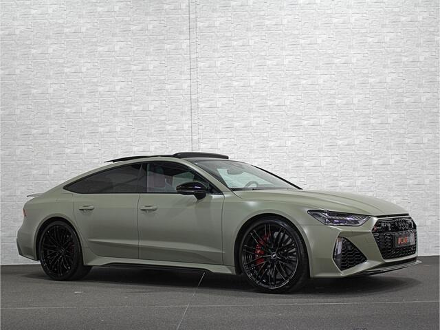 Audi RS7 Sportback A7 V8 Dynamic+ | Keramisch | 22" ABT | 4-Wielbesturing | Stoelvent. | Carbon Pack | Nachtzicht | Alcantara Hemel | B&O 3D High End | 360 Camera | Laser-LED | ACC | Valcona | Klasse-5 | Head-up | Soft-Close | Isolatieglas | Dealer OH | BTW Auto |