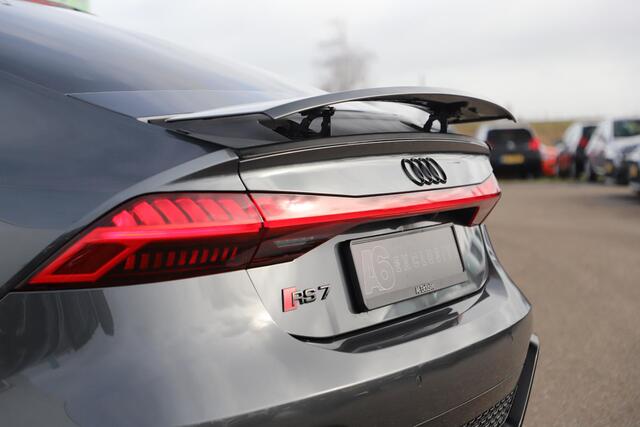 Audi RS7 4.0 TFSI RS 7 Sportback Quattro 750PK 23 inch Velgen Downpipes Ceramic B&O High End Alcantara Hemel Dynamic Plus Pack 4-wiel Sturing Softclose Stoelverkoeling Panoramadak Laser LED HUD 360 Camera Full Options! Nieuwstaat!