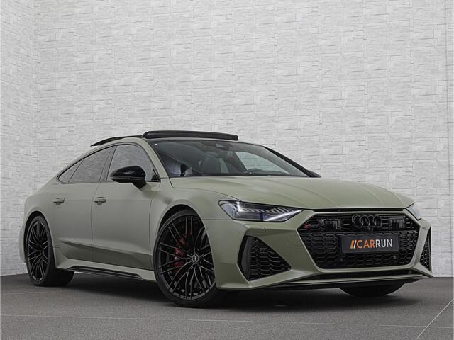Audi RS7 Dynamic+ 300kmh | Keramisch | 22" ABT (9200,=) | B&O 3D High End | 4-Wielbesturing | Stoelvent. | Carbon Pack | Nachtzicht | Alcantara Hemel | 91500,= ex btw | Lease / Maandbedrag 998,= pm. | 360 Camera | Laser-LED | ACC | Valcona | Klasse-5 | Head-up | S