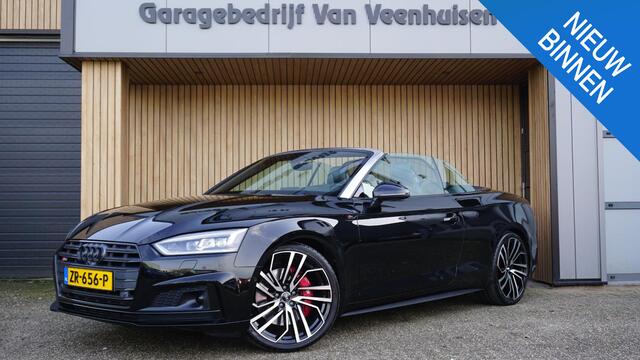 Audi S5 Cabriolet 3.0 TFSI 354pk Quattro *Black Optik* RS-Seat Nappa 20inch LM B&O HUD 360-View Keyless Afn.Trekhaak *Zeer Nette S5*