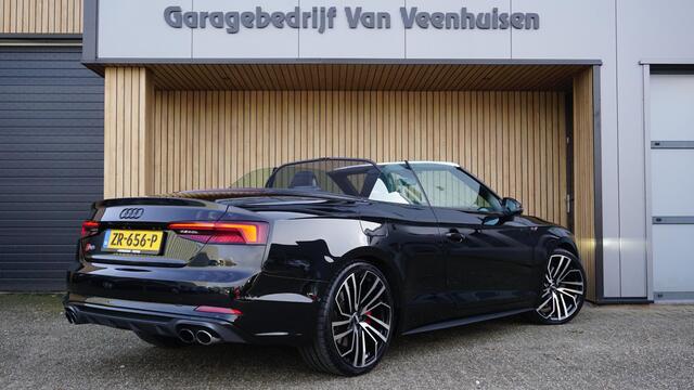 Audi S5 Cabriolet 3.0 TFSI 354pk Quattro *Black Optik* RS-Seat Nappa 20inch LM B&O HUD 360-View Keyless Afn.Trekhaak *Zeer Nette S5*