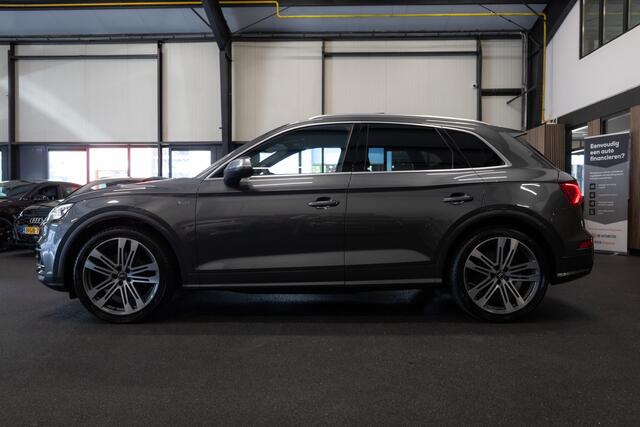 Audi SQ5 3.0 TFSI 354 pk Quattro Pro Line Plus S-Line Pano-Dak / Matrix led / B&O-Sound/ Sfeer verlichting / 21"LMV / Bekerhouder koeling + verwarming