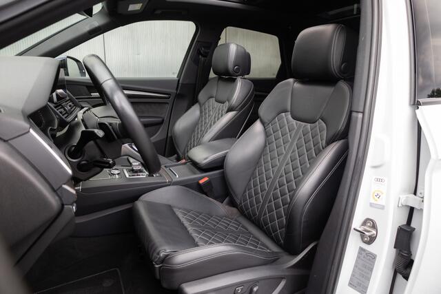 Audi SQ5 3.0 TFSI 354 pk SQ5 Quattro Pro Line Plus S-Line / Pano-Dak/ Lucht-Vering/ RS-Stoelen/ Head-Up/ Keyless/ 360-Camera/ Matrix-Led/ B&O-Sound/ Adap.Cruise/ Trekhaak/ 21'' LMV