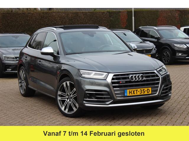 Audi SQ5 3.0 TFSI quattro Pro Line Plus / Trekhaak / Panoramadak / Camera / Luchtvering / Leder / 20'' / ABT Diffuser / Stoelventilatie+Verwarming / Navigatie / Cruise Control Adaptief