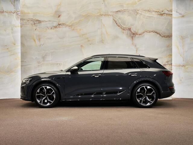 Audi SQ8 e-tron Quattro, NL-auto, 1e eig., pano, 21", luchtv., S Sportstoelen, B&O, matrix-LED, memory, 360 camera, leder, keyless, ACC, privacy