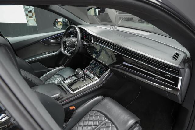 Audi SQ8 4.0 TDI quattro |pano|RS-stoelen|HUD|B&O|luchtvering|memory|360 camera|massage stoelen|carbon interieur|blind spot|elektrische trekhaak|adaptive cruise control|matrix LED|