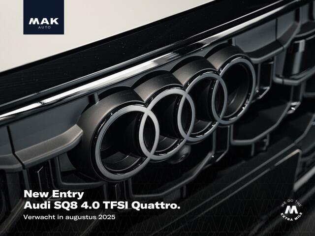 Audi SQ8 4.0 TFSI Quattro, 23", pano, 4-wielbest., luchtv., B&O, matrix-LED, S Sportstoelen, massage, stl.ventilatie, memory, nachtzicht, HUD, ACC, keyless, privacy, dealeroh