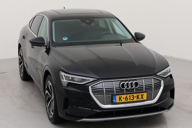 Audi e-tron Sportback 50 quattro Business edition Plus 71 kWh / PANO/ 313 PK/ CAMERA/ PARK. SENSOREN/ LEDER/ ELEK. ACHTERKLEP/ NAVI/ 21" LMV