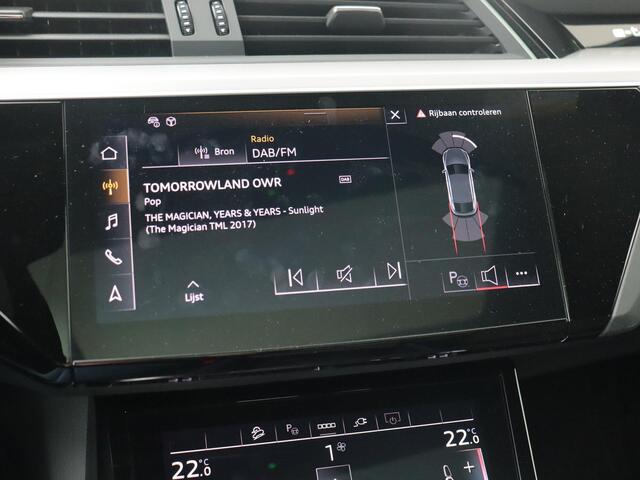 Audi e-tron Sportback S edition 55 quattro | 408 pk | Panoramadak | Volledig S-Line | Apple Carplay / Android Auto | B & O Premium Geluidssysteem | Adaptieve cruise control | Elektr. verstelbare stoelen met memory | 21" |