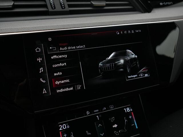 Audi e-tron Sportback 55 quattro S edition 95 kWh 408 pk / S-Line | Panoramadak | Rondomzicht camera | Bang & Olufsen | Geheugenstoel | Leder/alcantara