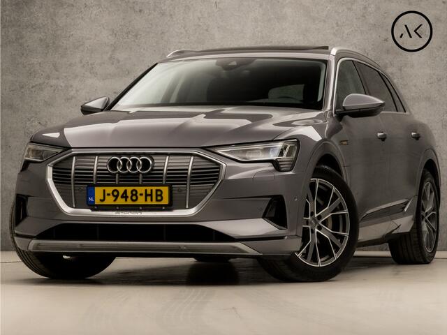 Audi e-tron e-tron 50 quattro Launch edition plus 71 kWh 313Pk Automaat (PANORAMADAK, APPLE CARPLAY, GROOT NAVI, LUCHTVERING, CAMERA, LEDER, MEMORY SEATS, STOELVERWARMING, ADAPTIVE CRUISE, NIEUWSTAAT)