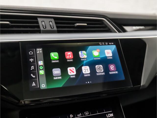 Audi e-tron e-tron 50 quattro Launch edition plus 71 kWh 313Pk Automaat (PANORAMADAK, APPLE CARPLAY, GROOT NAVI, LUCHTVERING, CAMERA, LEDER, MEMORY SEATS, STOELVERWARMING, ADAPTIVE CRUISE, NIEUWSTAAT)
