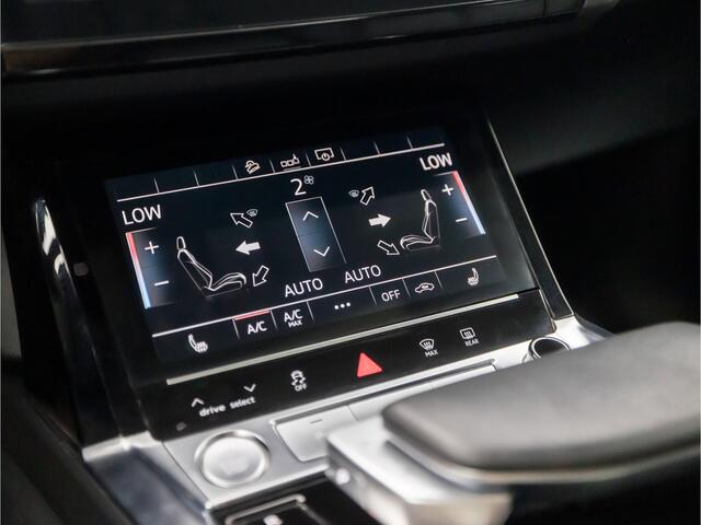 Audi e-tron e-tron 50 quattro Launch edition plus 71 kWh 313Pk Automaat (PANORAMADAK, APPLE CARPLAY, GROOT NAVI, LUCHTVERING, CAMERA, LEDER, MEMORY SEATS, STOELVERWARMING, ADAPTIVE CRUISE, NIEUWSTAAT)