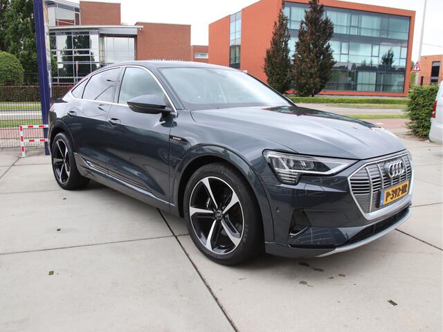 Audi e-tron Sportback 55 quattro Advanced ed. Plus 95 kWh Leder, 1e eig, NL auto, 23 inch RSQ8, NIEUW!! Zomer aanbieding!