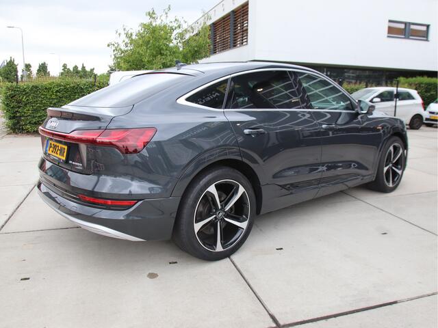Audi e-tron Sportback 55 quattro Advanced ed. Plus 95 kWh Leder, 1e eig, NL auto, 23 inch RSQ8, NIEUW!! Zomer aanbieding!