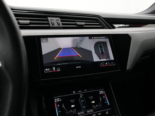 Audi e-tron Sportback 55 408 pk quattro S-Line Black Edition | Panoramadak | Valcona leder | Rondomzicht camera | Geheugenstoel | Oranje gestikt | Matrix LED