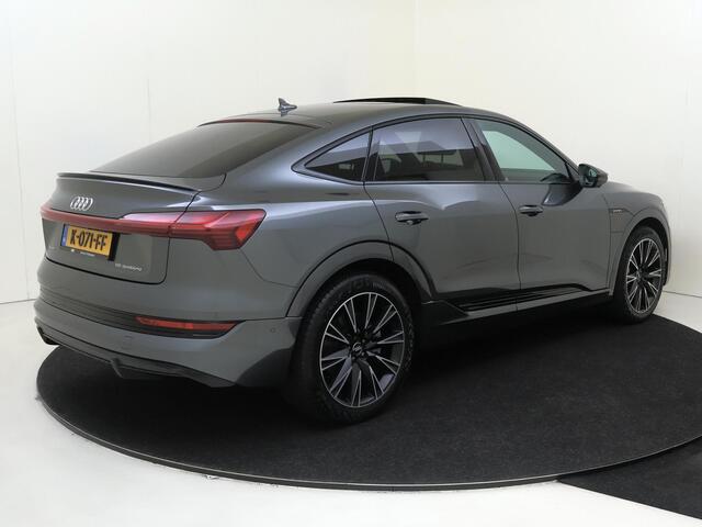 Audi e-tron Sportback 55 quattro S edition 95 kWh | Panoramadak | Luchtvering | 360 camera | Achteruitrijcamera | Adaptieve cruise control | Stoelverwarming | Dodehoek detectie |