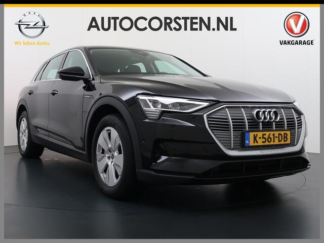 Audi e-tron 55 Quattro 95kWh 408PK Trekhaak Elektr.Leer+Verwarmd Pano-Dak Trekhaak Luchtvering Adap.Cruise Navi Ecc Stoelverwarming Business edition Plus LED Lmv Elek.Achterklep Privacy Glas Keyless Zwarte Hemel Origineel Nederlandse Auto SOH 89% Trekhaak 1800kg !