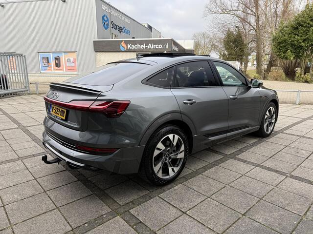 Audi e-tron Sportback 55 quattro S edition 95 kWh | SoH 87% | Trekhaak | Panorama | Camera |