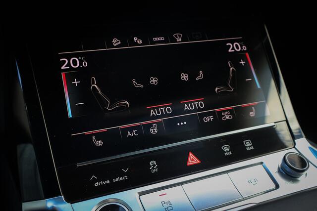 Audi e-tron Sportback 55 quattro 95 kWh | RS-STOELEN | ADAPTIVE CRUISE | 22" | B&O SURROUND | PANORAMADAK | VIRTUAL MIRRORS | STUURWIELVERWARMING | TREKHAAK| HEAD-UP DISPLAY | STOELVERWARMING V+A | LUCHTVERING | CARPLAY | DUBBE GLAS | SFEERVERLICHTING | DUBBEL OPLAAD