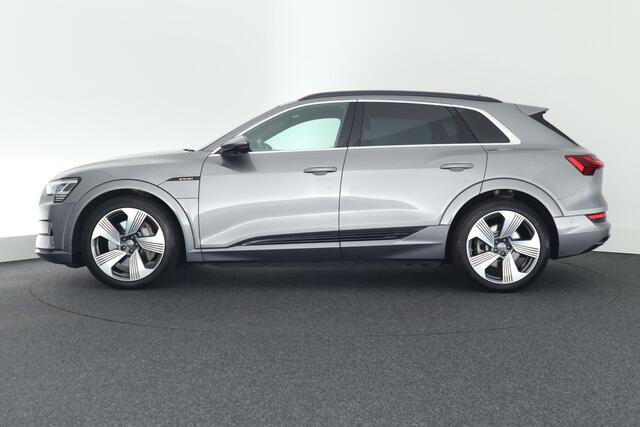 Audi e-tron 55 quattro 95 kWh 408pk SOH 95% Trekhaak 360Camera ACC Keyless Stoelverwarming Memory Navigatie