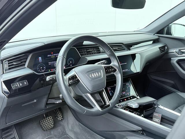 Audi e-tron 55 quattro Advanced edition Plus 95 kWh | 408 PK | SoH 100% | Adaptive cruise control | Luchtvering | Area view 360 | Stoelverwarming V+A | Dodehoek detectie |