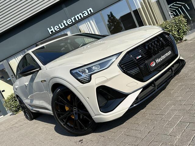Audi e-tron Quattro S line/Pano/B&O/Nachtzicht/96%SOH/Krijt Audi e-tron Quattro S line/ Pano/ B&O/ Nachtzicht/ Krijt