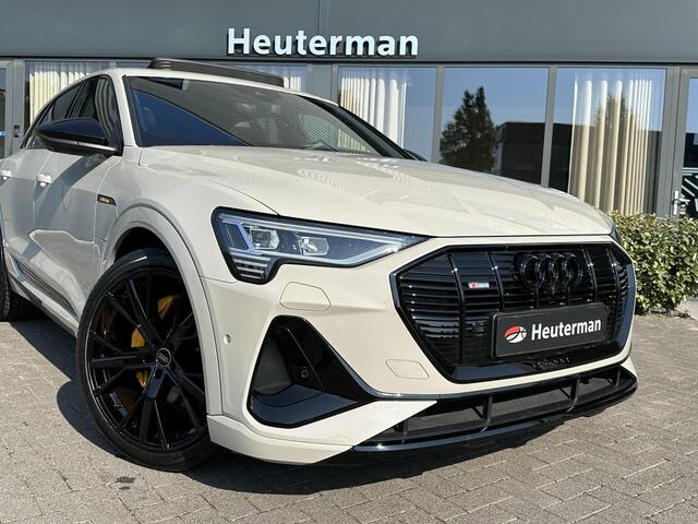 Audi e-tron Quattro S line/Pano/B&O/Nachtzicht/96%SOH/Krijt Audi e-tron Quattro S line/ Pano/ B&O/ Nachtzicht/ Krijt