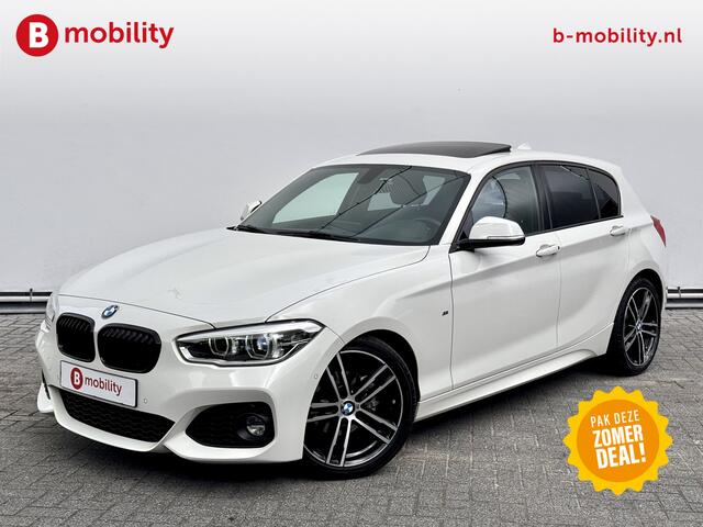 BMW 1-SERIE 118i High Executive M-Sport Automaat Schuif/Kanteldak Trekhaak | Apple CarPlay | Achteruitrijcamera | Leer | Navigatie Professional | Achteruitrijcamera | Sportstoelen | Lichtpakket | Parkassist | DAB | Hifi System | Draadloos laden