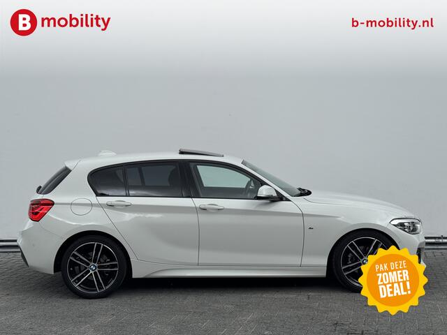 BMW 1-SERIE 118i High Executive M-Sport Automaat Schuif/Kanteldak Trekhaak | Apple CarPlay | Achteruitrijcamera | Leer | Navigatie Professional | Achteruitrijcamera | Sportstoelen | Lichtpakket | Parkassist | DAB | Hifi System | Draadloos laden