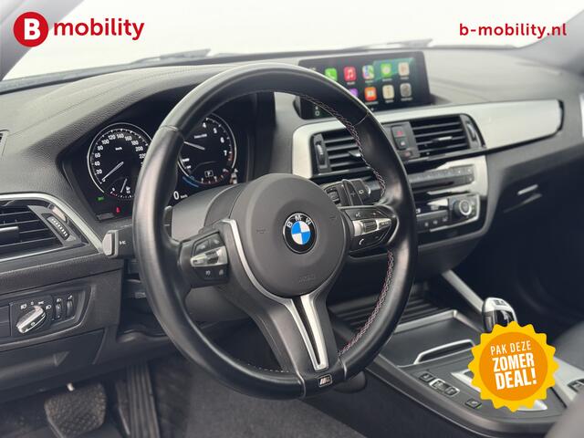 BMW 1-SERIE 118i High Executive M-Sport Automaat Schuif/Kanteldak Trekhaak | Apple CarPlay | Achteruitrijcamera | Leer | Navigatie Professional | Achteruitrijcamera | Sportstoelen | Lichtpakket | Parkassist | DAB | Hifi System | Draadloos laden