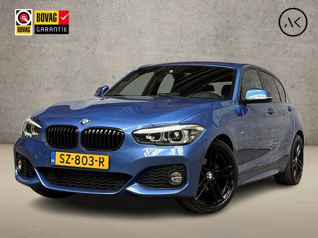 BMW 1-SERIE 118i M Sport High Executive Automaat (GROOT NAVI, M PAKKET, VIRTUAL COCKPIT, LEDER, STOELVERWARMING, SPORTSTOELEN, GETINT GLAS, PARKEERSENSOREN, NIEUWE APK, NIEUWSTAAT)
