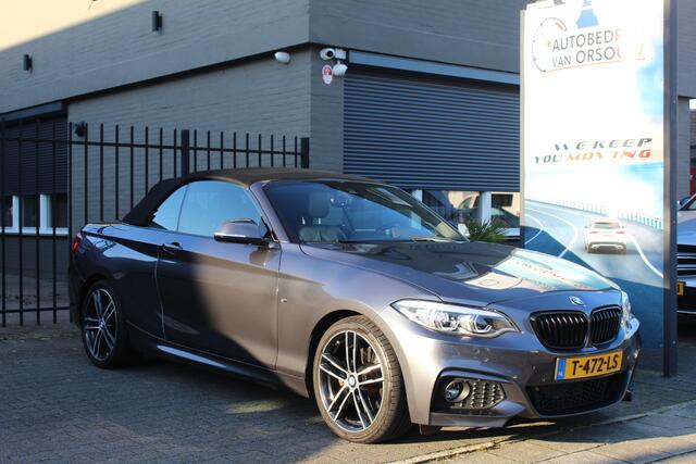 BMW 2-SERIE 220i Cabriolet High Executive M-Sport Automaat Leder Navi-pro Camera Stoelvw Harman/kardon 70222km
