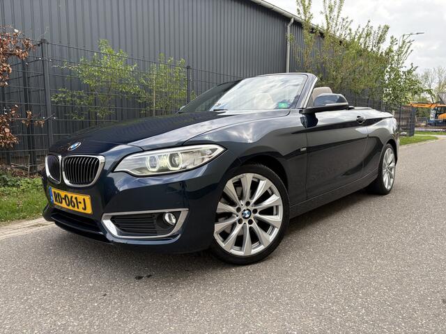 BMW 2-SERIE Cabrio 220i High Executive / AUTOMAAT / NAVI / HARMAN KARDON / LEER / LUXURY / 1E EIGENAAR