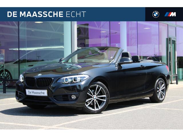 BMW 2-SERIE Cabrio 218i High Executive Sport Line Automaat / Sportstoelen / LED / Navigatie Professional / Stoelverwarming
