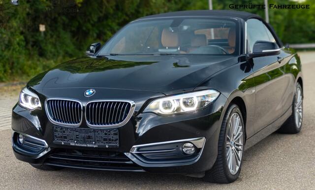 BMW 2-SERIE Cabrio 220iA EDITION-2 ** LED, COGNAC LEDER, NAVI, CAMERA, 17-inch LMV ** 1e EIG - UNFALLFREI ** ** INFORMEER OOK NAAR ONZE AANTREKKELIJKE FINANCIAL-LEASE TARIEVEN **