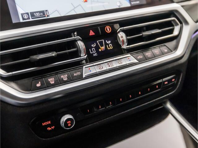 BMW 3-SERIE 320d High Executive 191Pk Automaat (APPLE CARPLAY, GROOT NAVI, ADAPTIVE CRUISE, SFEERVERLICHTING, VIRTUAL COCKPIT, SPORTSTOELEN, STOELVERWARMING, PARKEERSENSOREN, NIEUWE APK, NIEUWSTAAT)