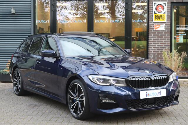 BMW 3-SERIE Touring 330e M-Sport Shadow Line Pano/Laser LED/Keyless/Head-up/DCC/Elek. stoel+mem/Dodehoek/19"/Trekhaak wegkl.