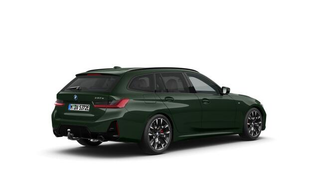 BMW 3-SERIE Touring 330e | M-Sport Pro | British Racing Green | 19'' | Panorama. | Harman/Kardon | Elek. stoel. | Driv. Prof | Park. Plus | Head-Up | Comf. Acc. | Trekhaak | Stuur + stoelverw.
