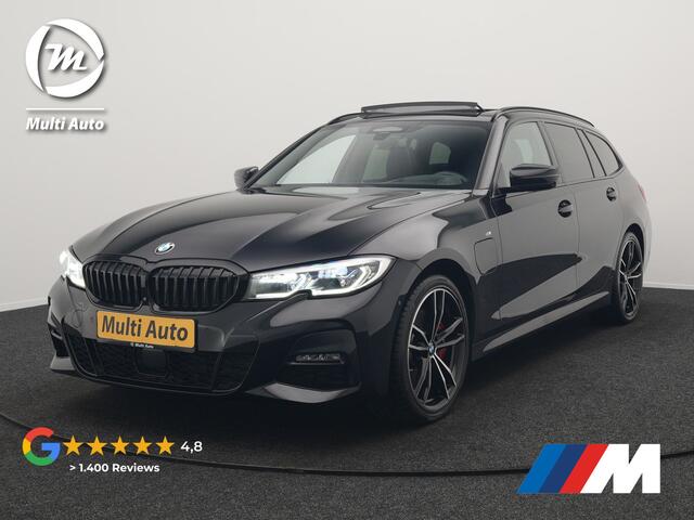 BMW 3-SERIE Touring 330e M Sport Plug In Hybrid 293pk Dealer O.H. PHEV | Trekhaak Af Fabriek | Panodak | Head Up | Adaptive Cruise | 360 Camera | Laser LED | Lederen Sportstoelen Memory & Verwarmd | Apple Carplay | Sfeerverlichting | 19"L.M |